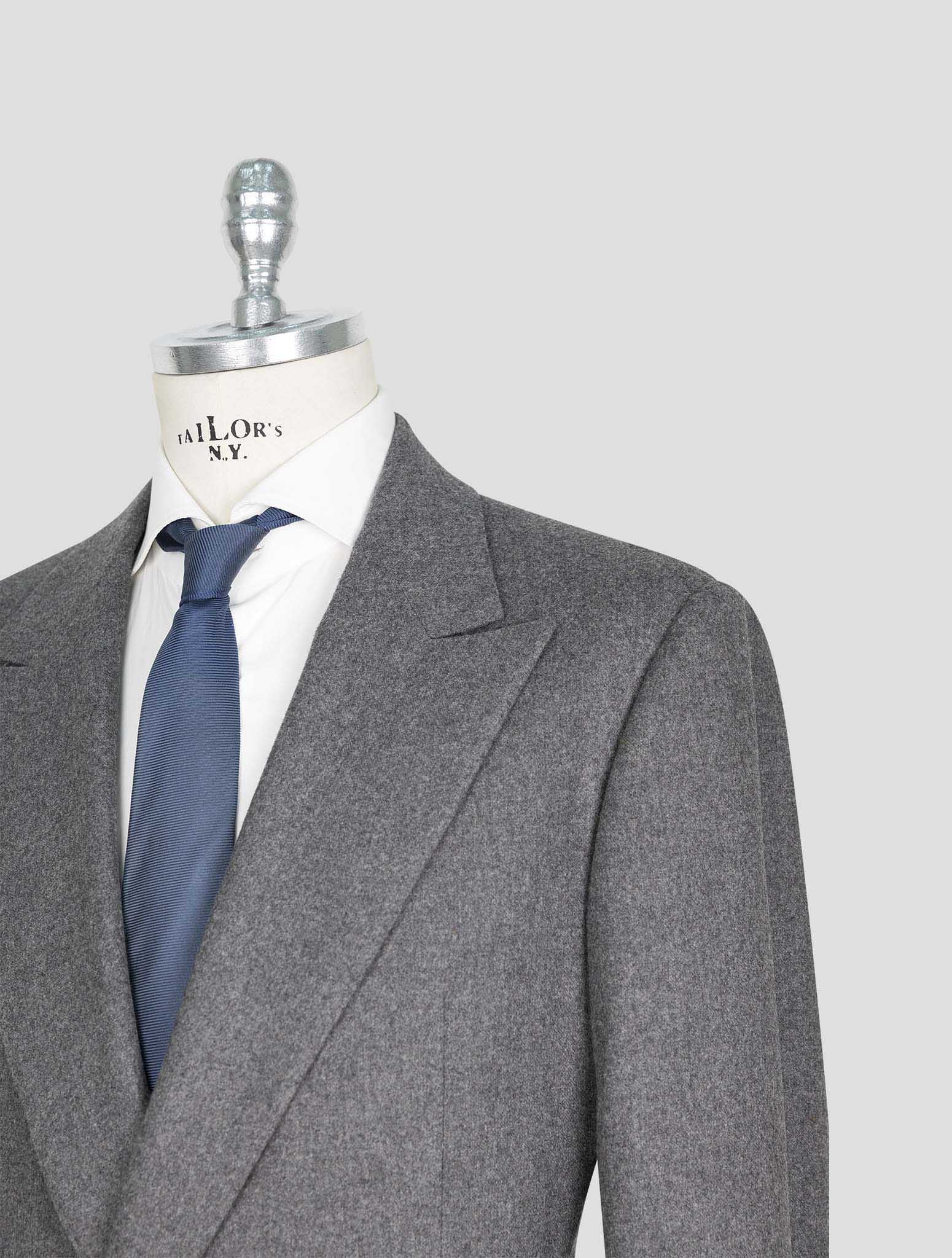 Kiton Knt Dark Gray Wool Blazer