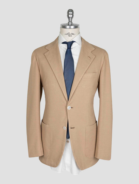 Kiton Brown Cotton Ea Blazer