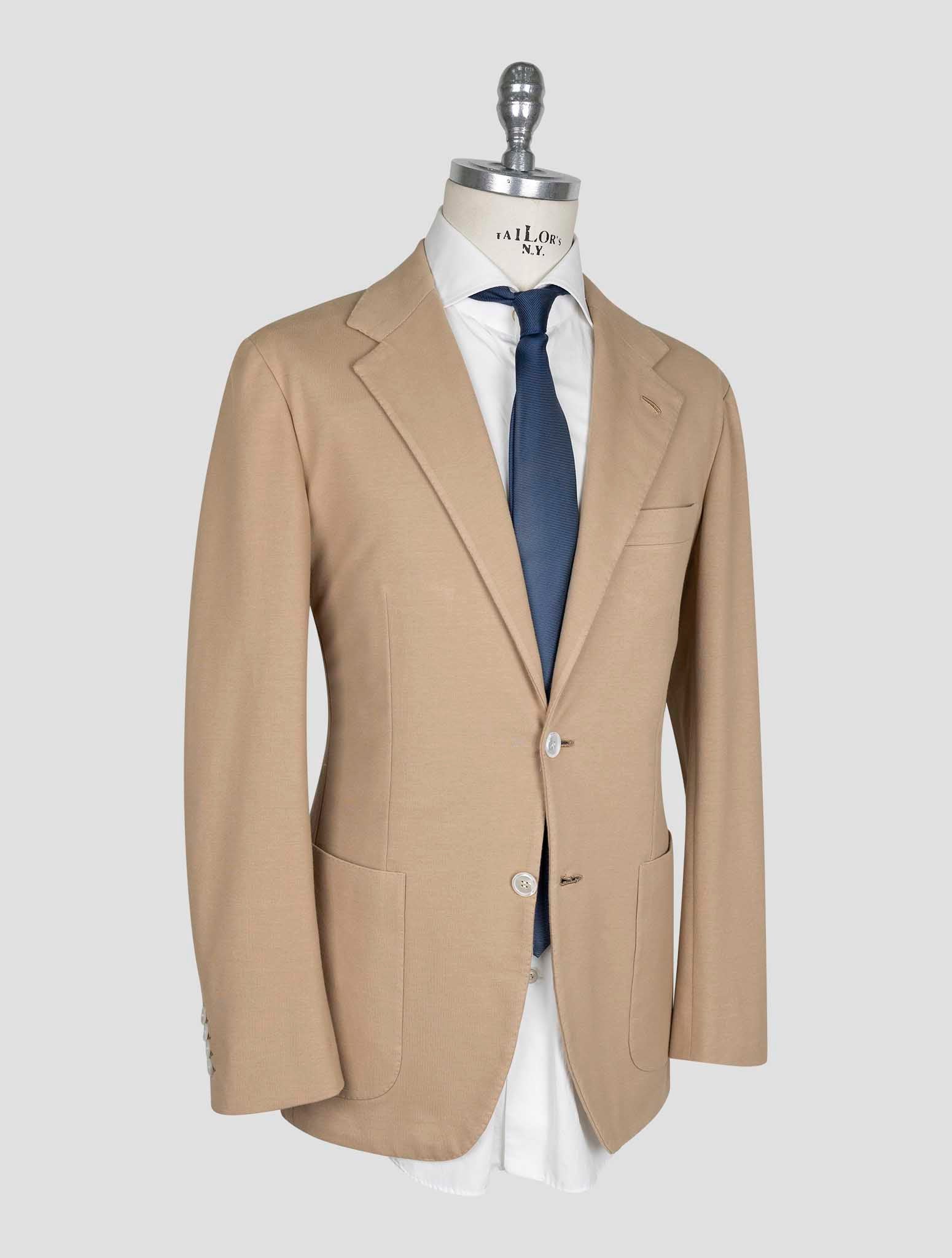 Kiton Brown Cotton Ea Blazer