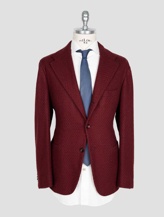 Kiton Burgundy Cashmere Blazer