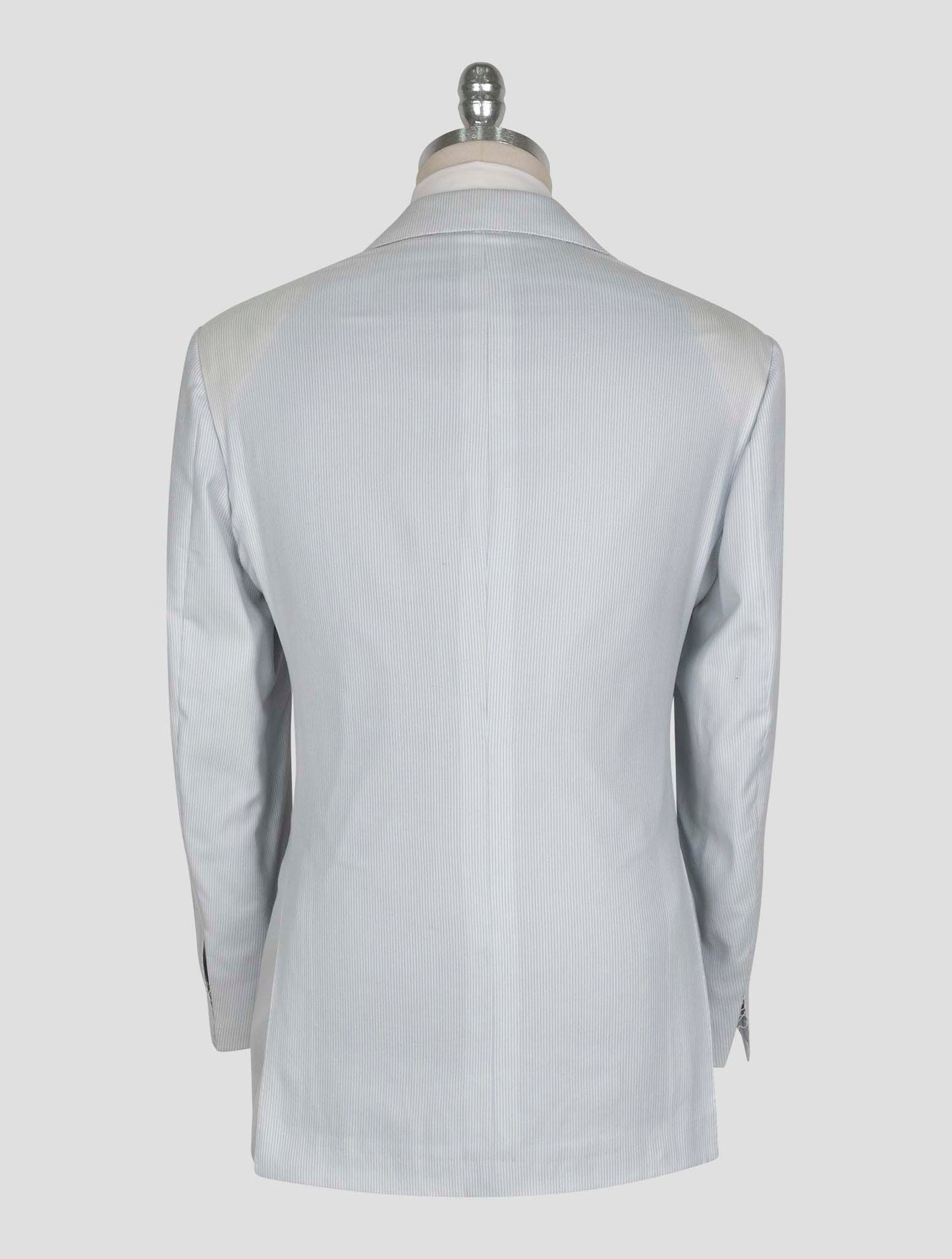 Kiton Light Blue White Cashmere Blazer