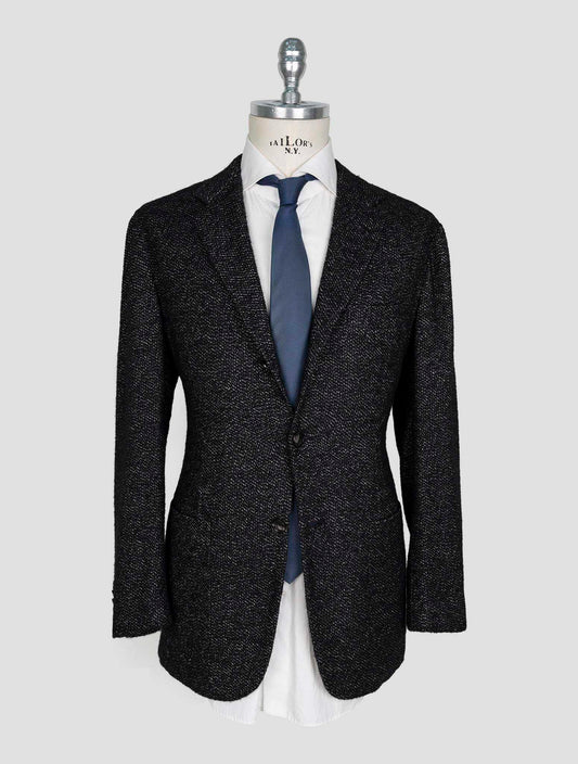 Kiton Dark Gray Cashmere Silk Wool Pa Blazer