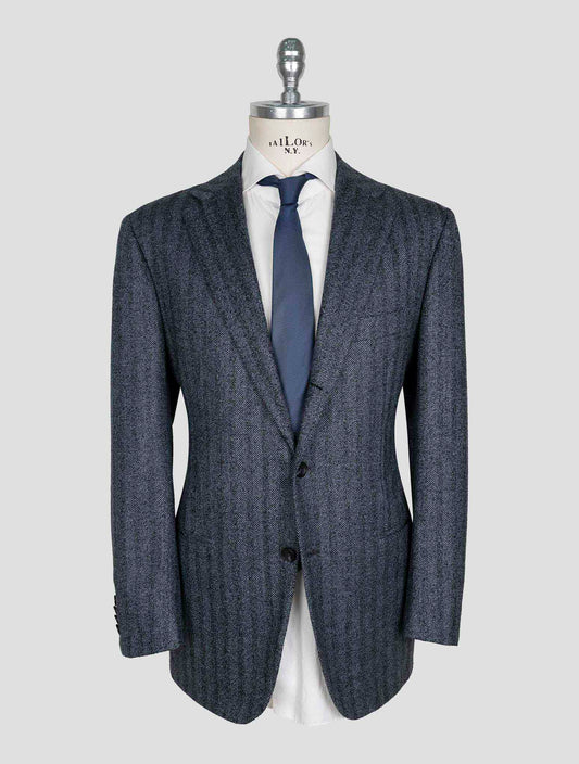 Kiton Blue Gray Cashmere Blazer