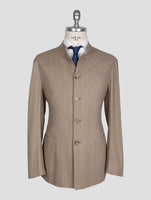 Kiton Brown Silk Blazer