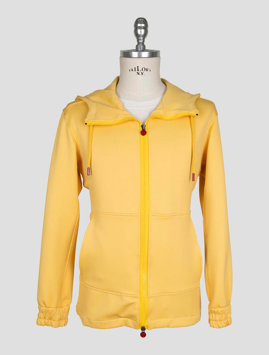 Kiton Yellow Pl Cotton Pa Ea Sweater Full Zip