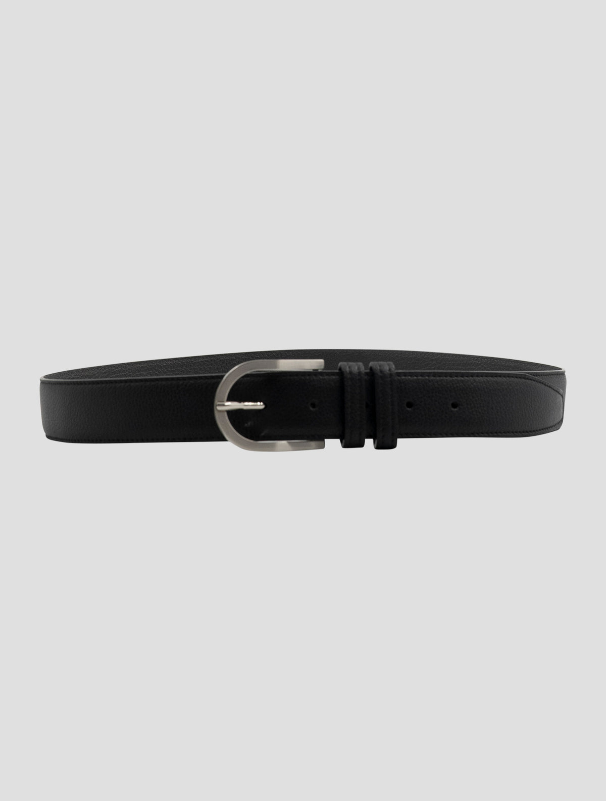Kiton Black Leather Belt