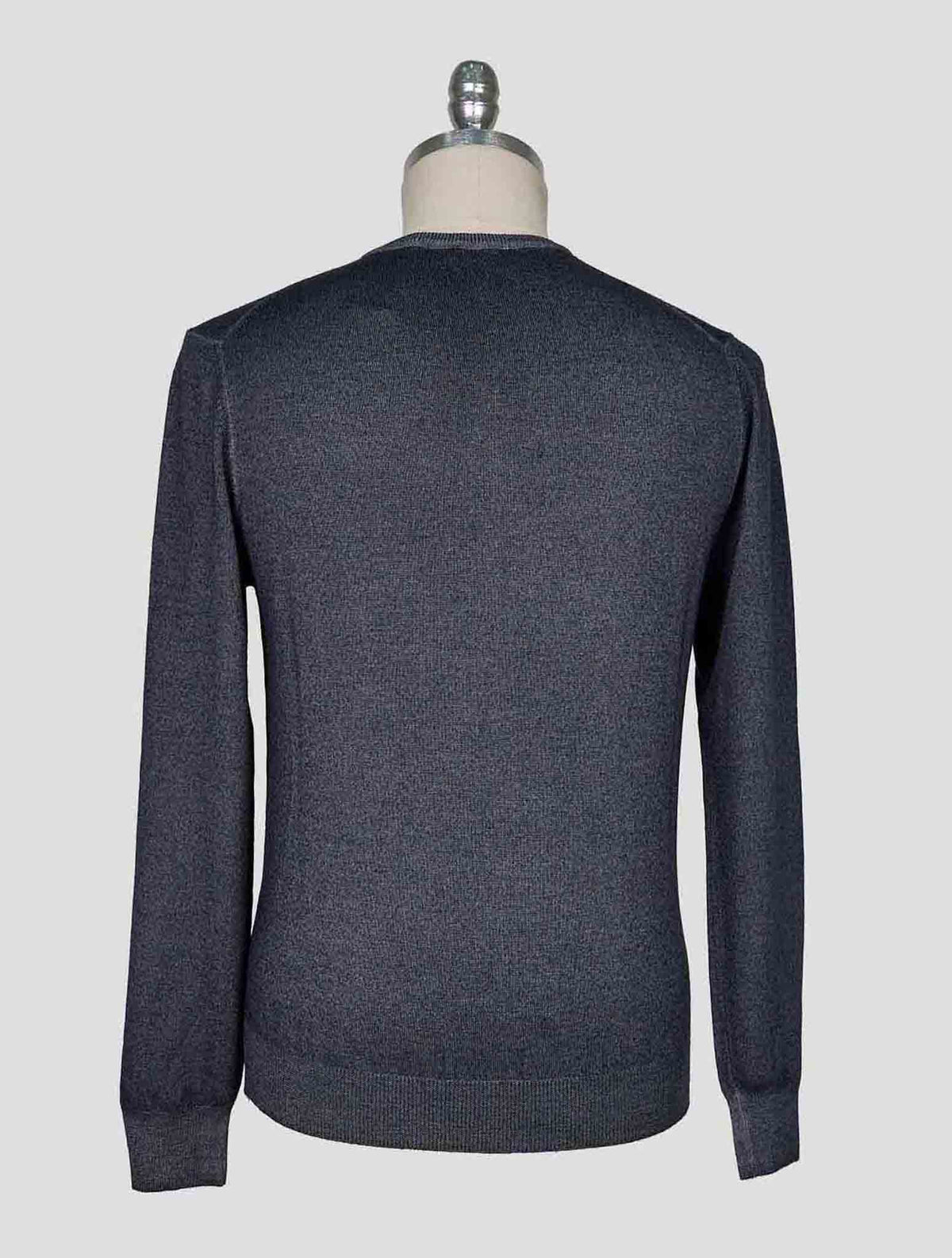 Kiton Gray Wool Sweater Crewneck