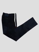 Kiton Blue Cotton Wool Ea Velvet Pants
