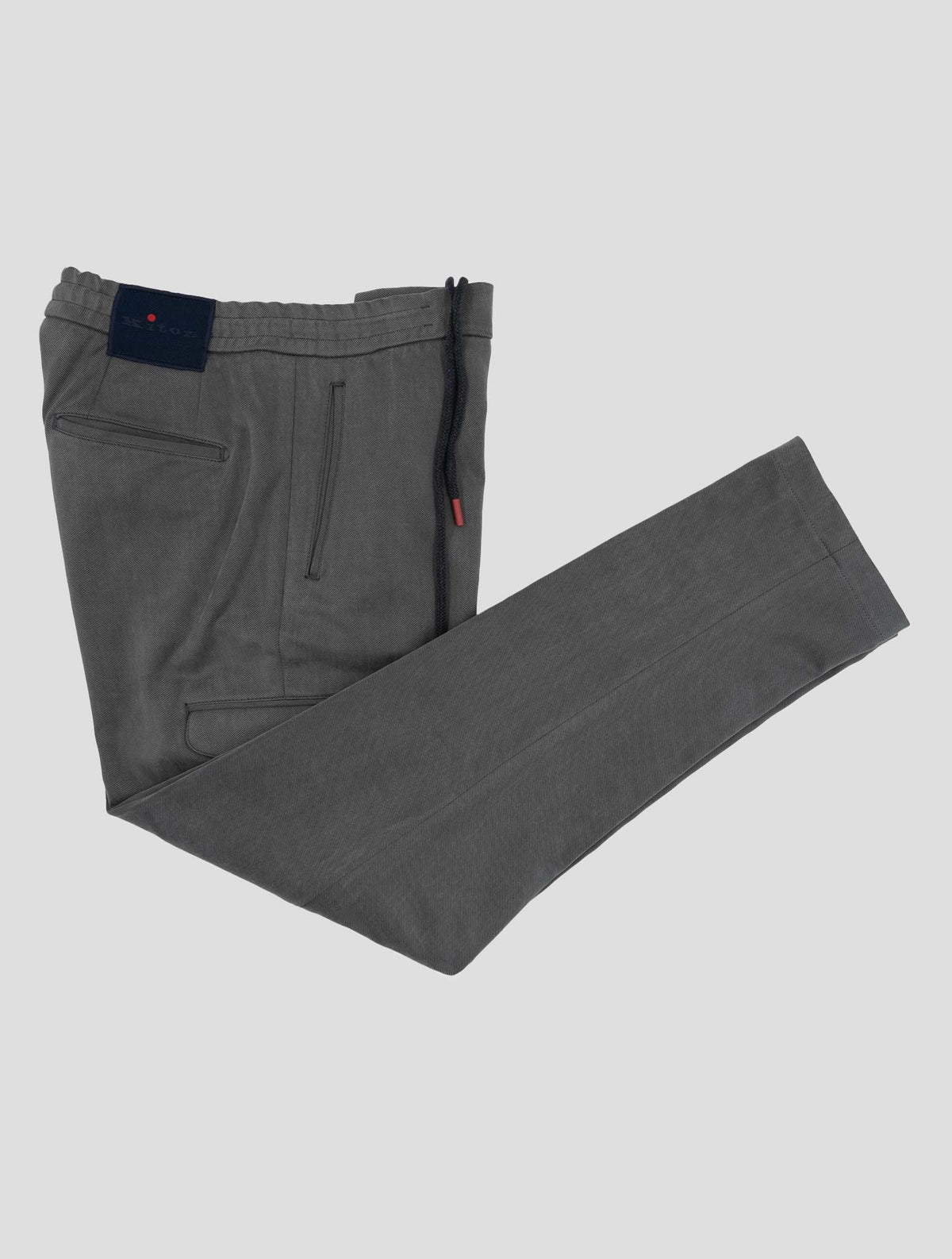 Kiton Gray Cupro Pl Nylon Ea Pants