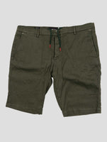 Kiton Green Linen Cotton Ea Short Pants