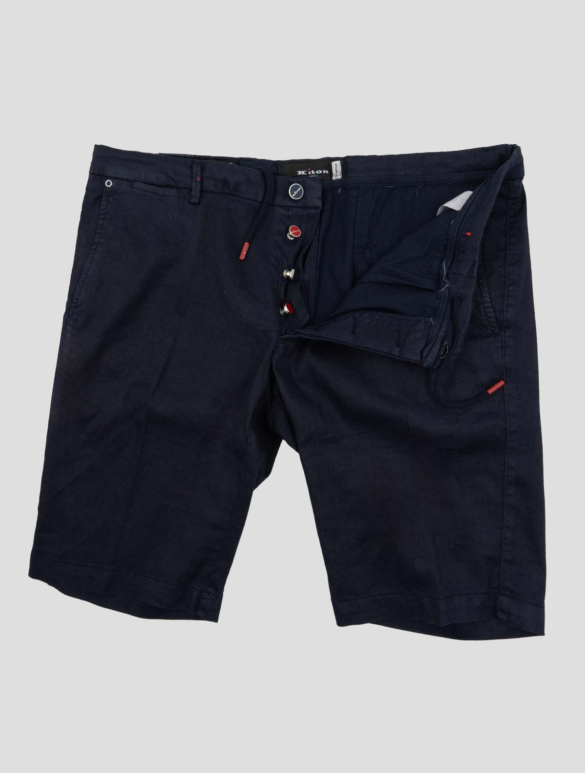 Kiton Blue Linen Cotton Ea Short Pants