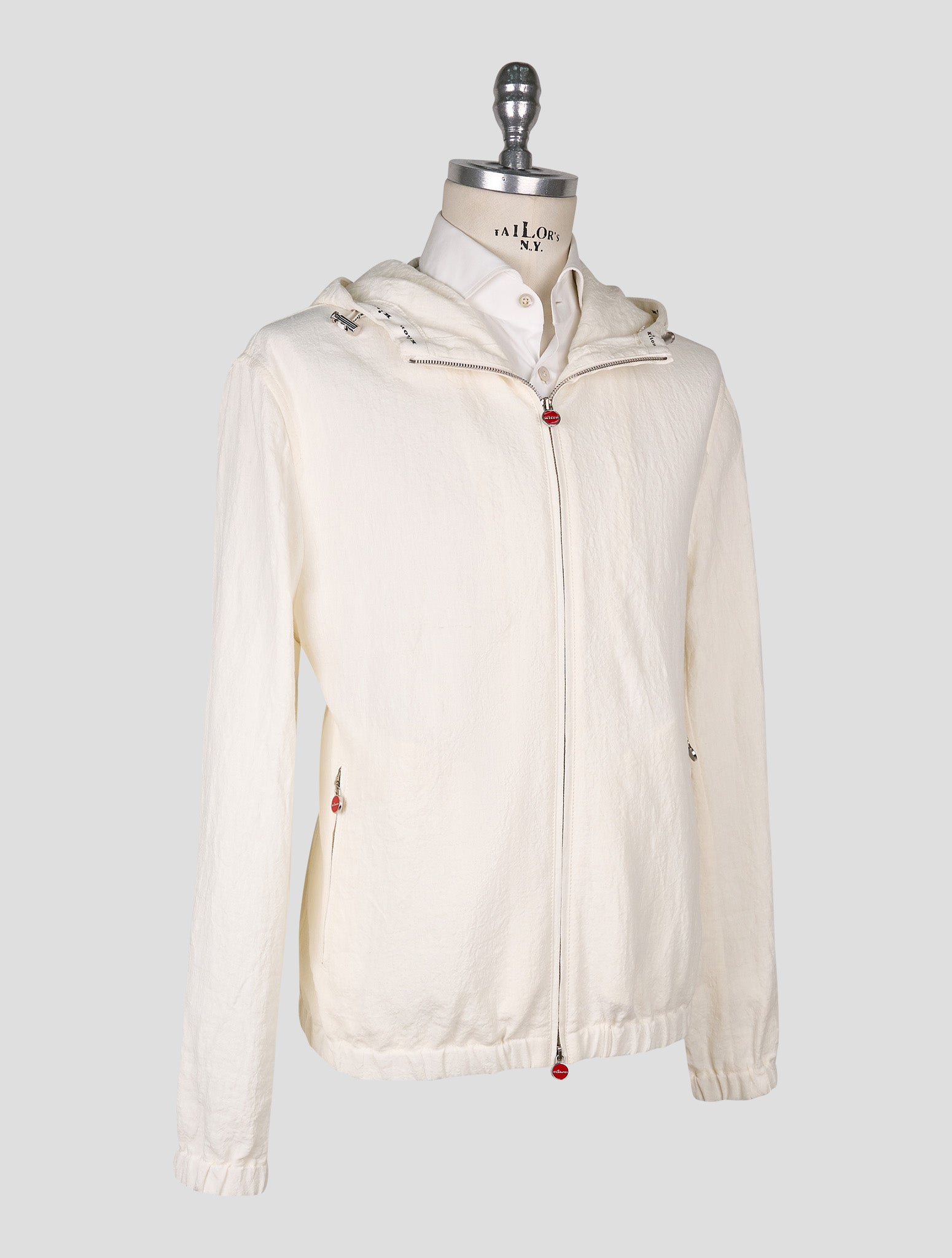 Kiton White Linen Coat
