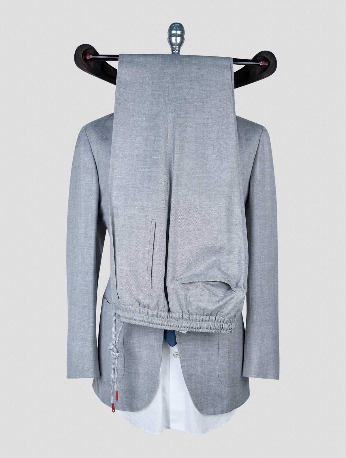 Kiton Gray Cashmere Silk Linen Suit
