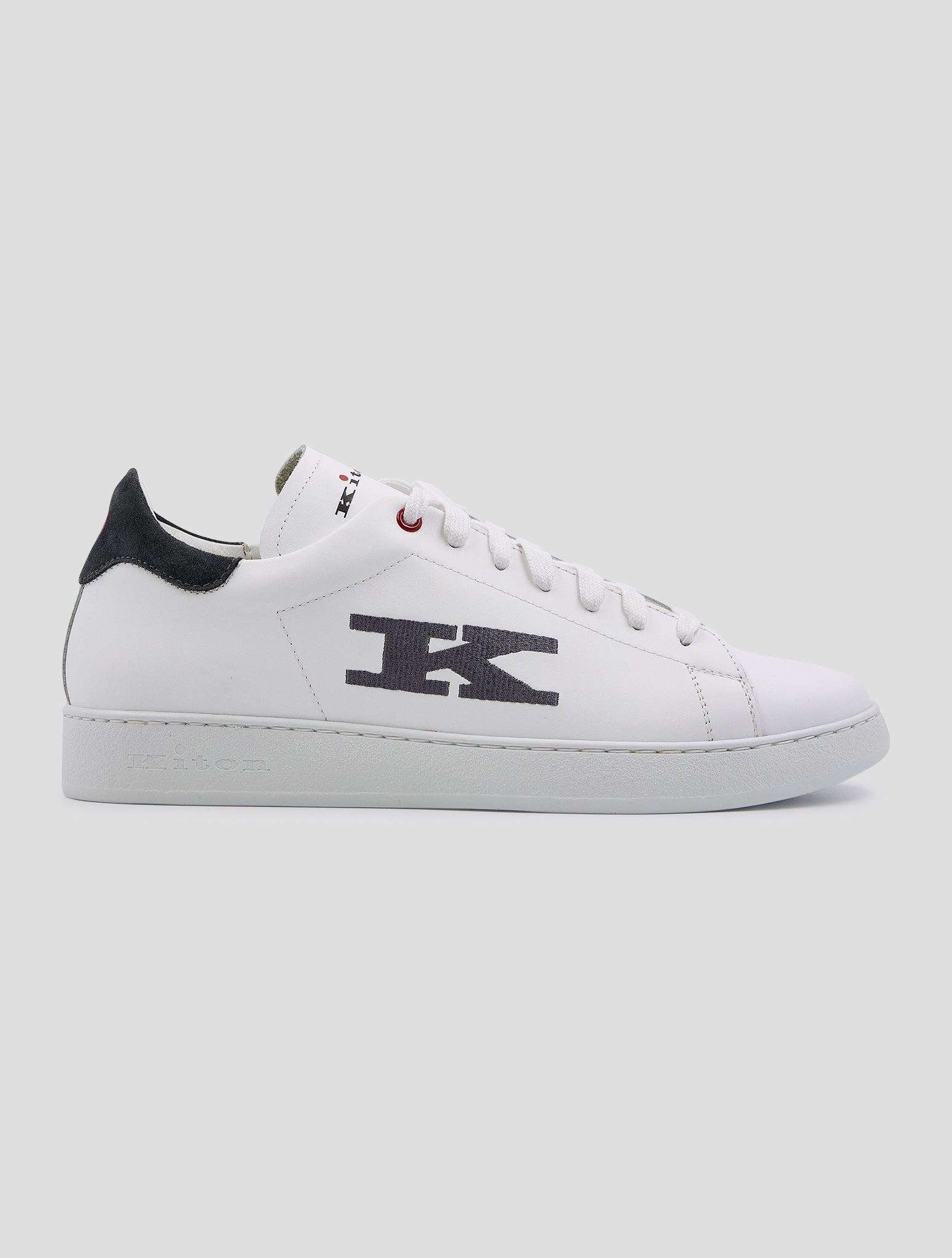 Kiton White Leather Sneakers