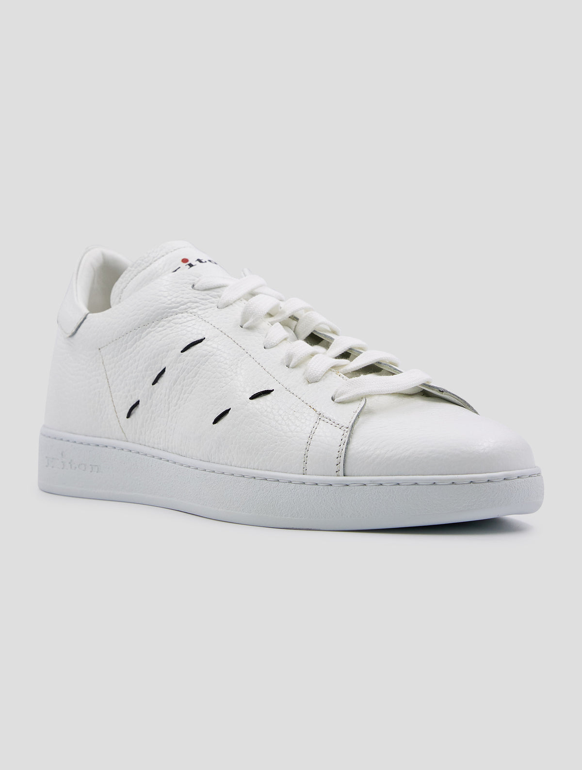 Kiton White Leather Sneakers