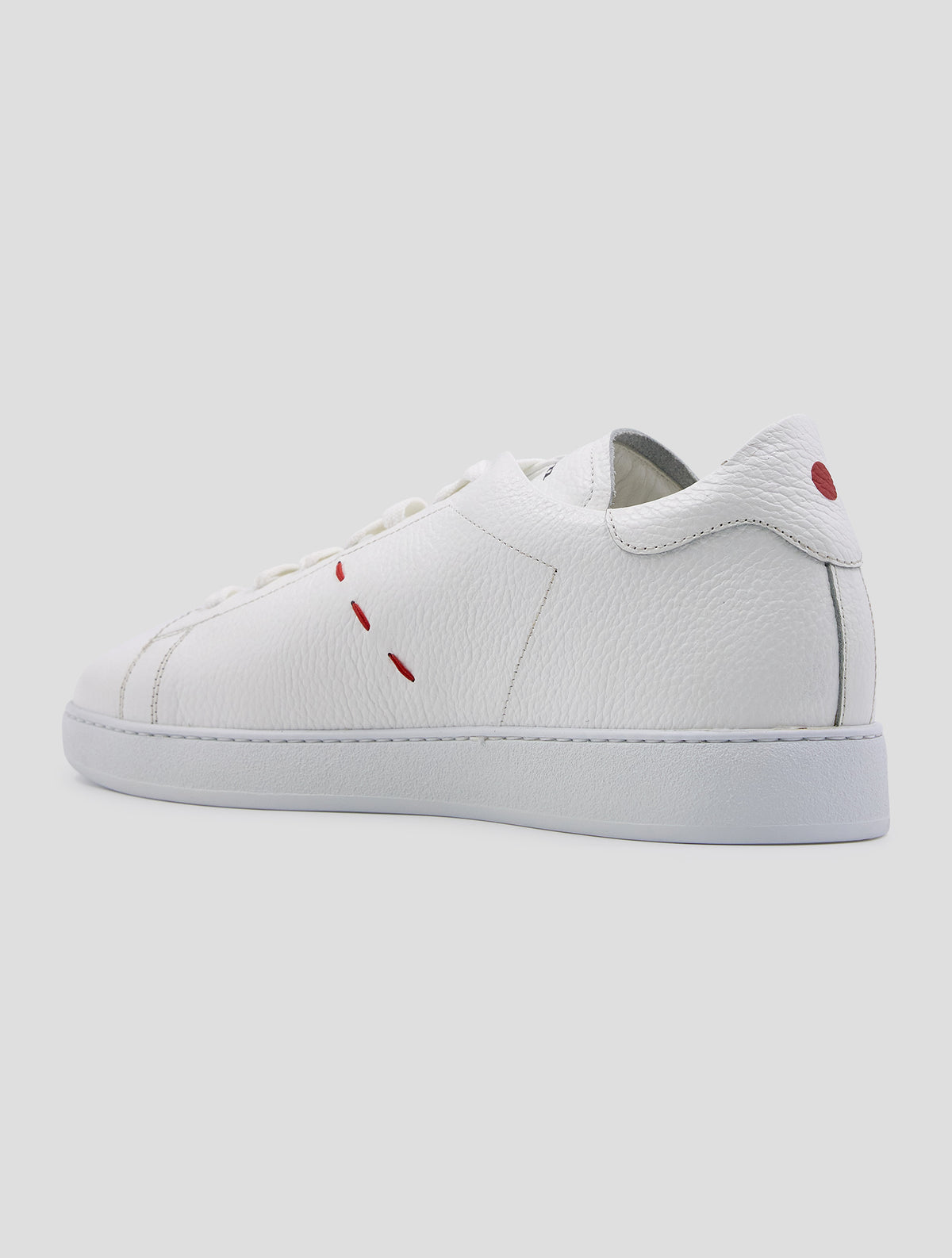 Kiton White Leather Sneakers
