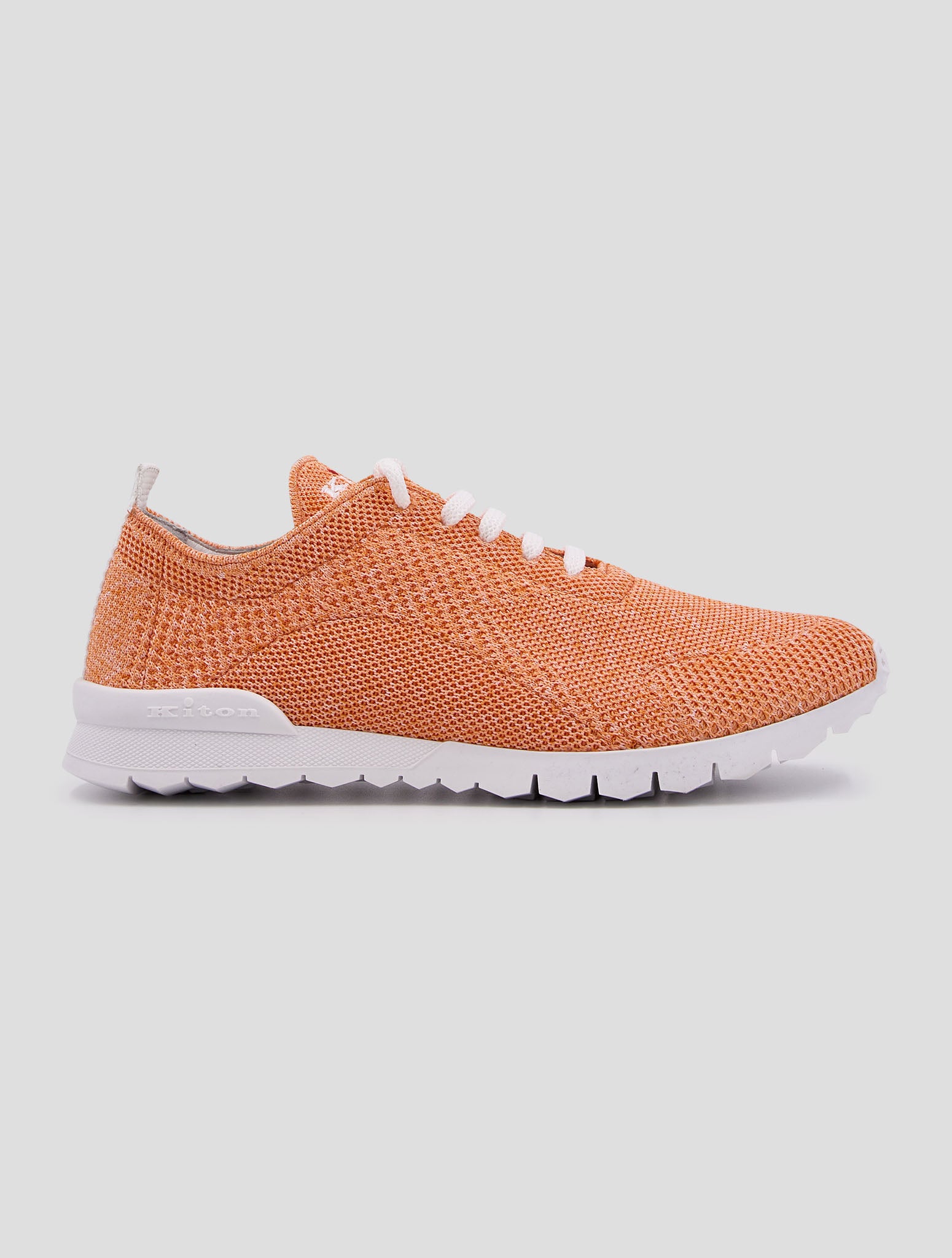 Kiton Orange Cotton Ea Sneakers