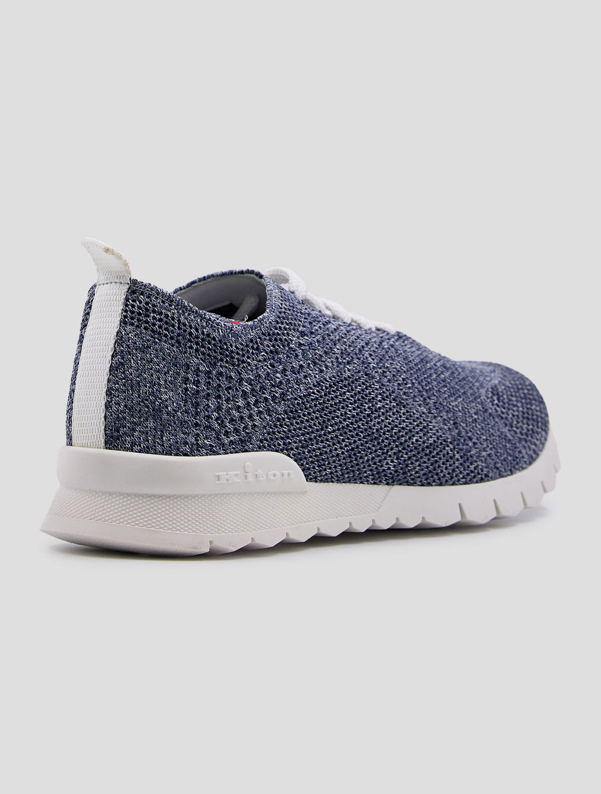 Kiton Blue Cotton Ea Sneakers