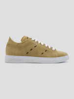 Kiton Beige Leather Suede Sneakers