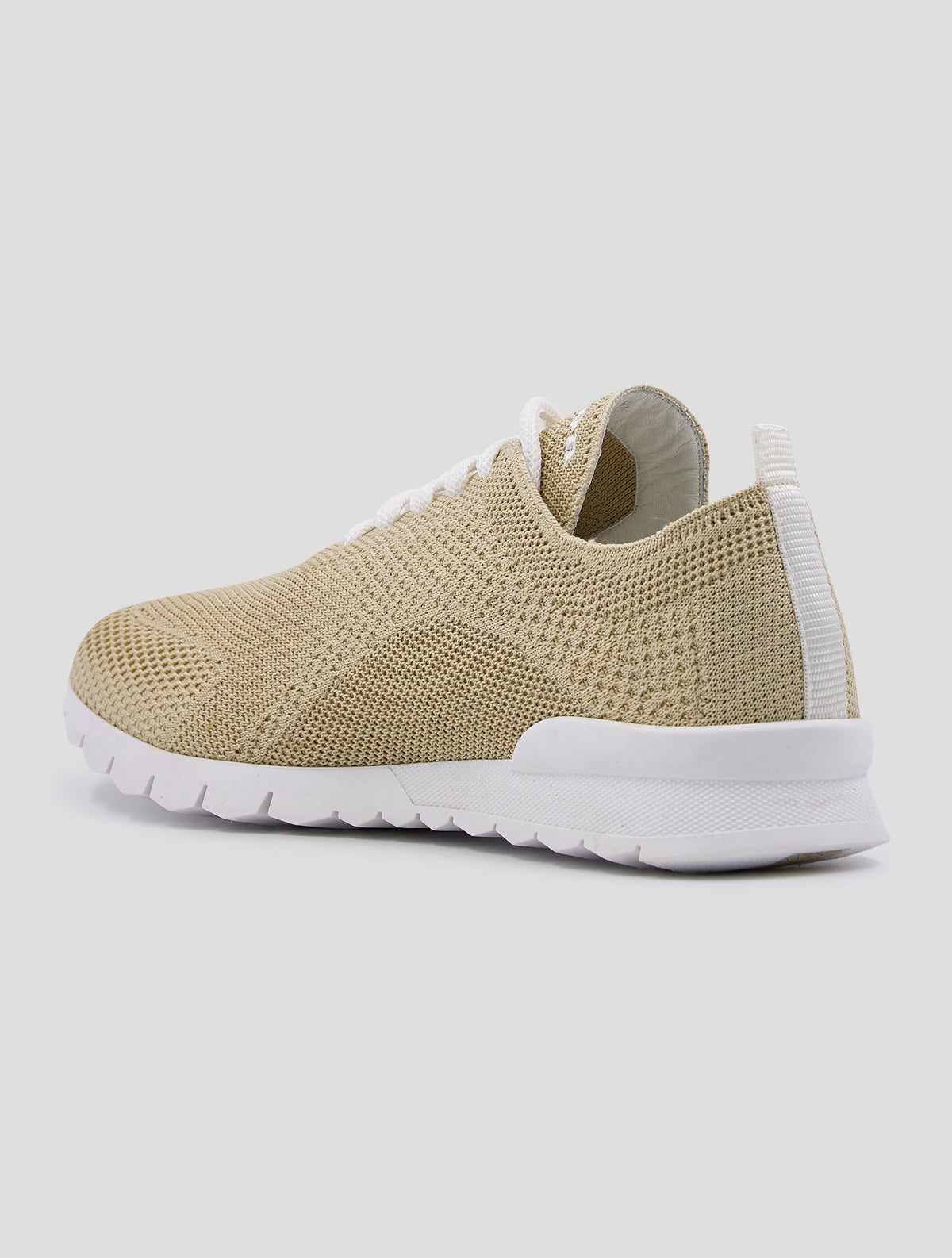 Kiton Beige Cotton Ea Sneakers