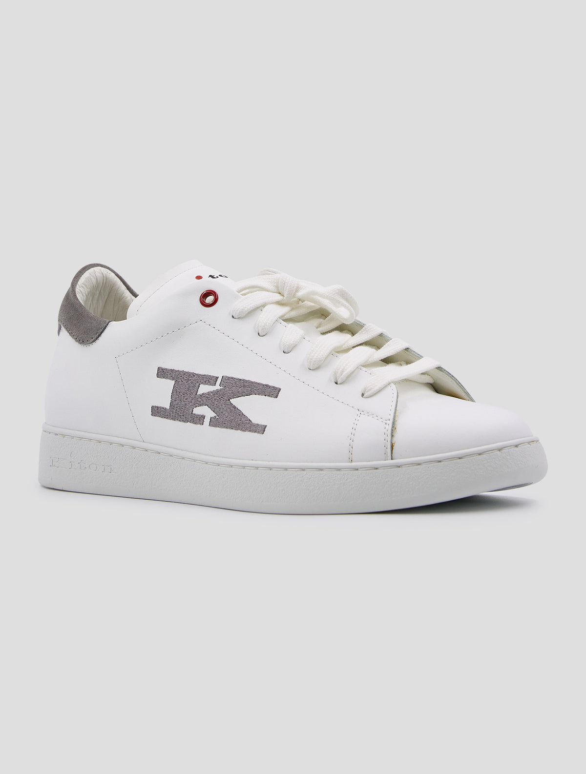 Kiton White Leather Sneakers