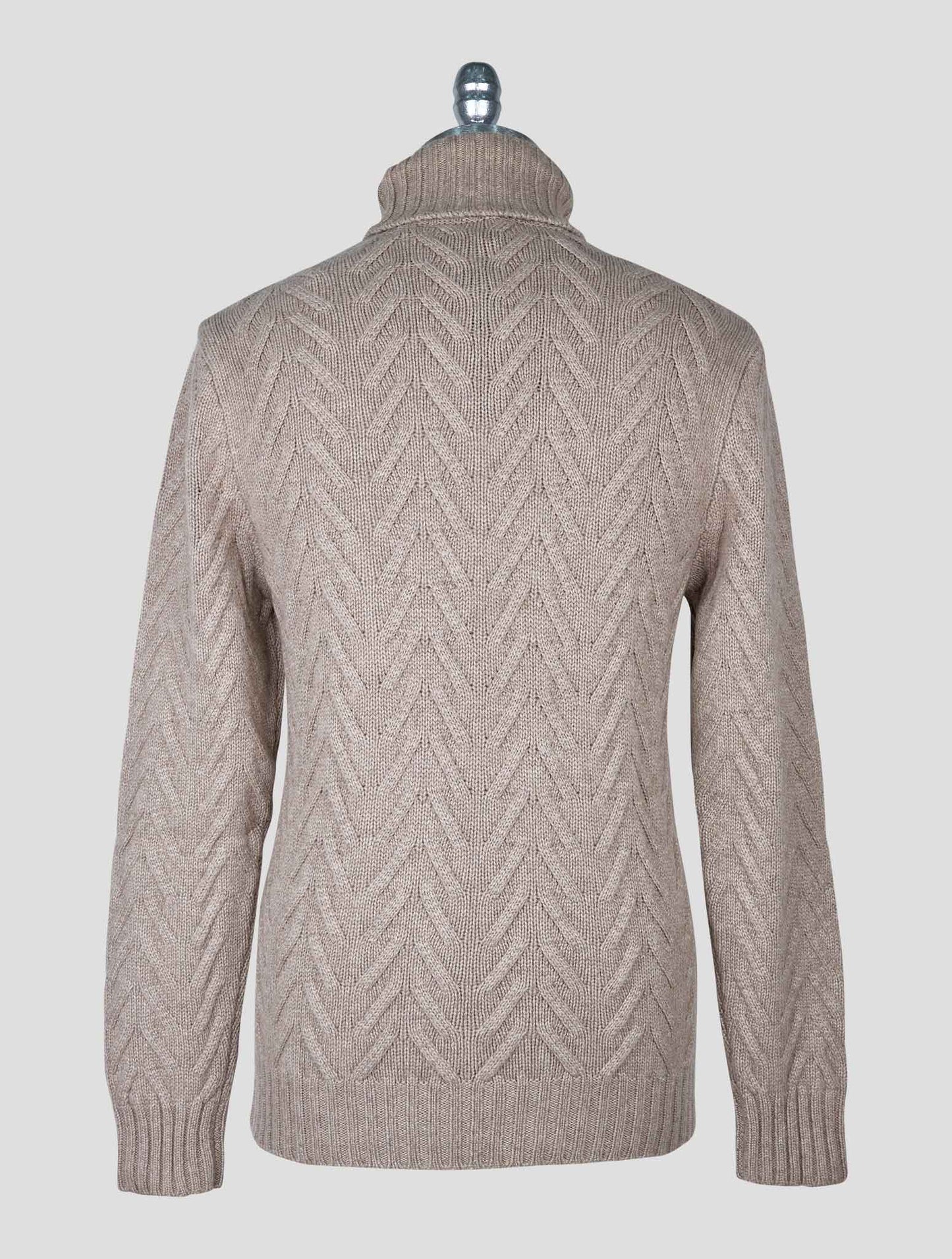Kiton Brown Cashmere Sweater Turtleneck