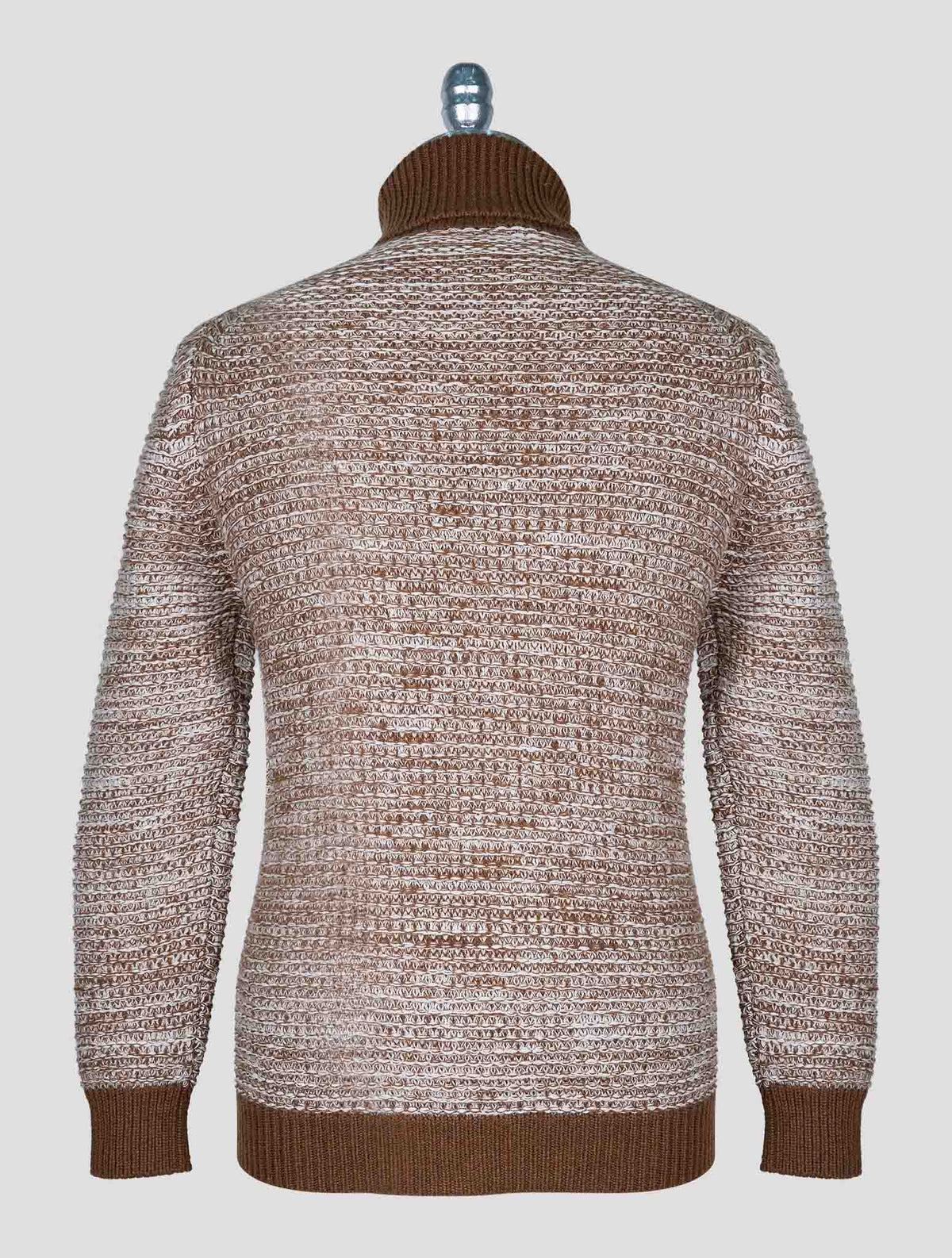 Kiton Brown Cashmere Sweater Turtleneck