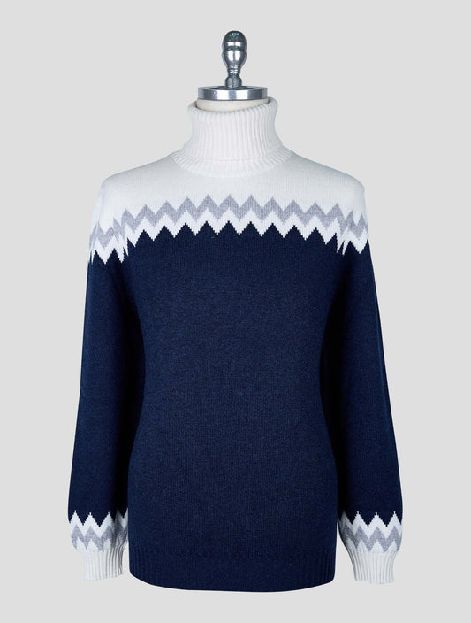 Kiton Multicolor Cashmere Sweater Turtleneck