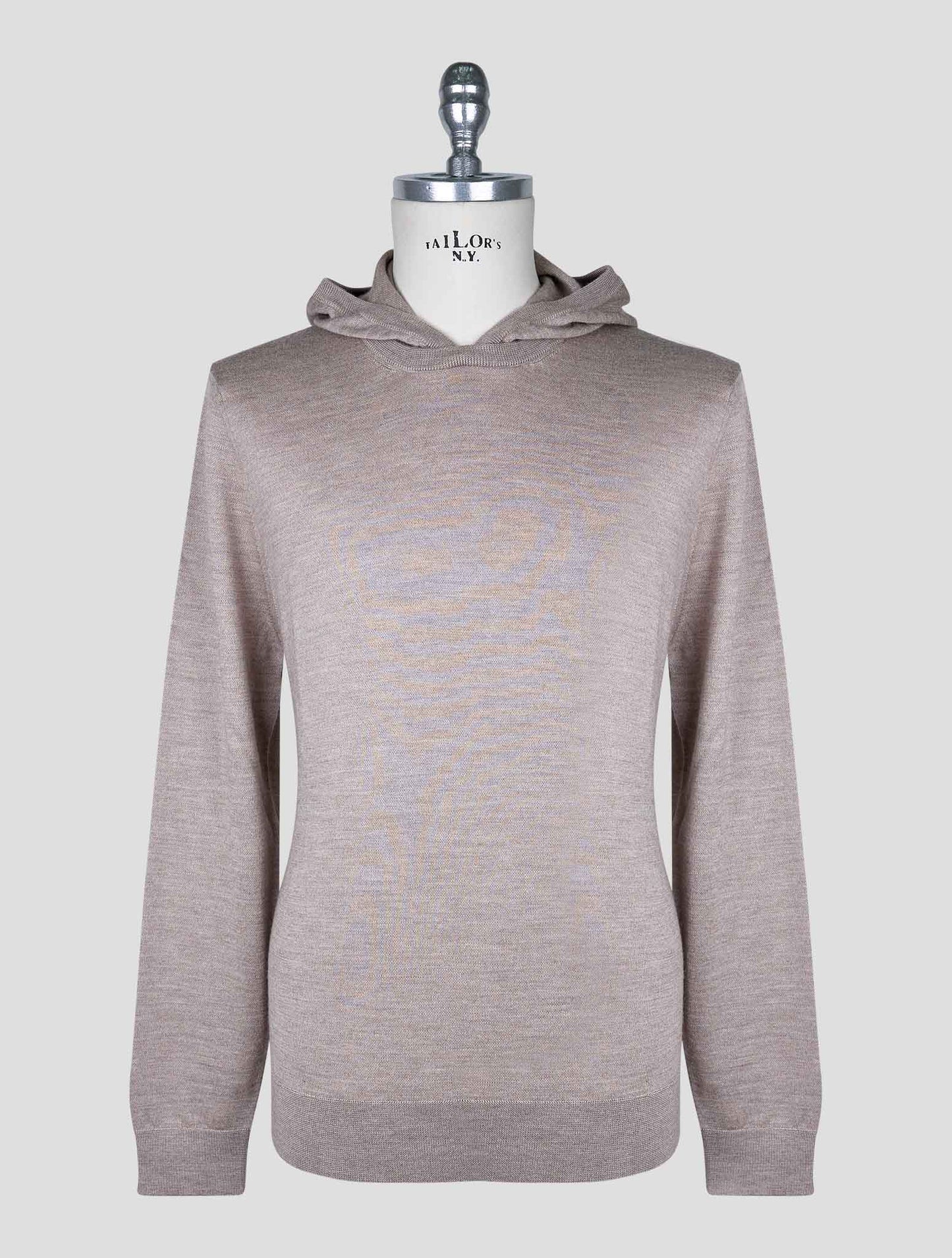 Kiton Brown Cashmere Silk Sweater Hoodie
