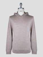Kiton Brown Cashmere Silk Sweater Hoodie