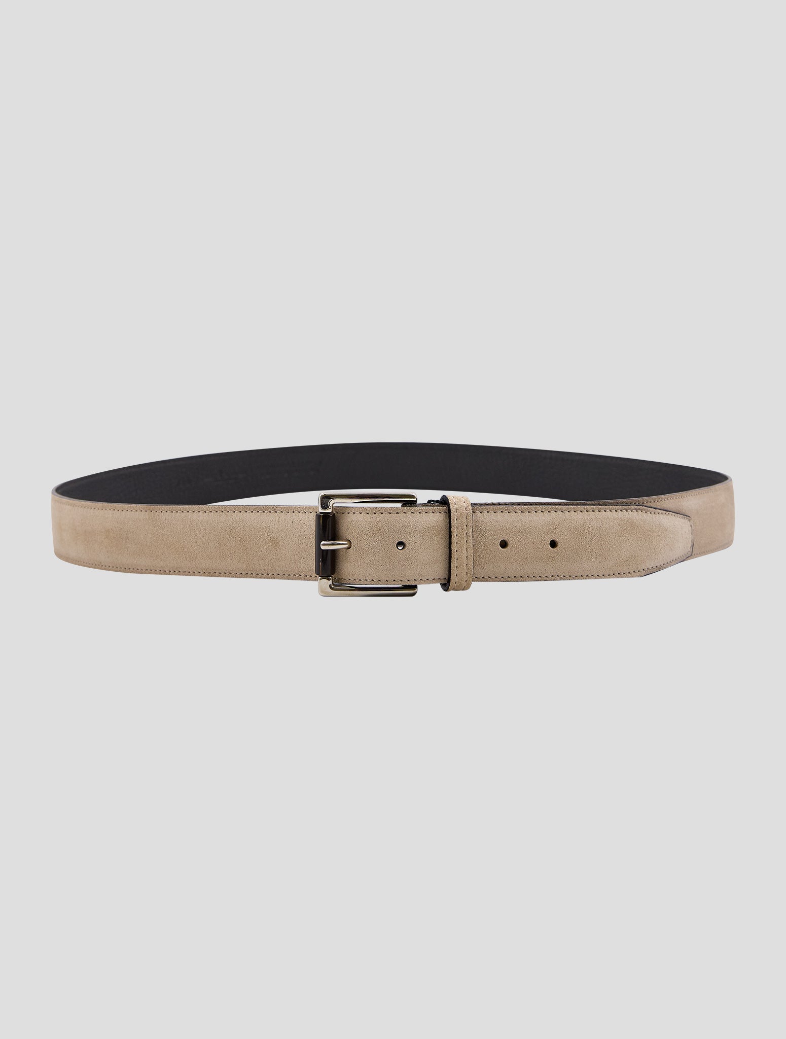 Kiton Brown Leather Suede Belt