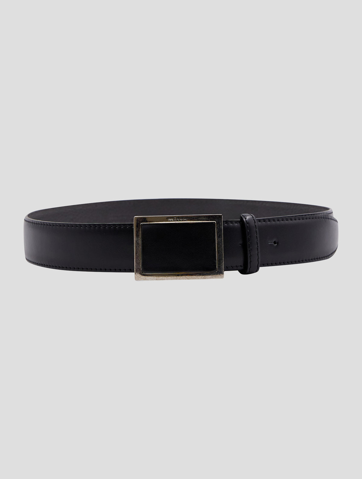 Kiton Black Leather Belt