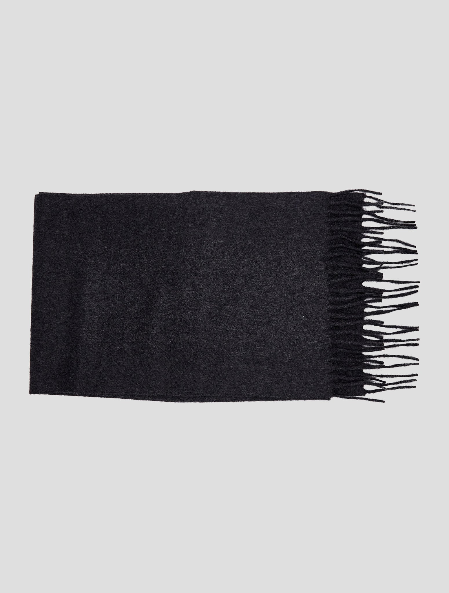 Kiton Dark Gray Cashmere Scarf