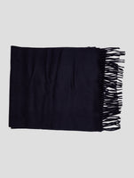 Kiton Dark Blue Cashmere Scarf 37x180