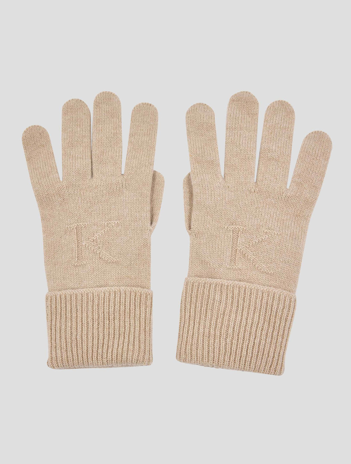 Kiton Beige Cashmere Gloves