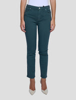 Kiton Green Cotton Cashmere Ea Jeans Women