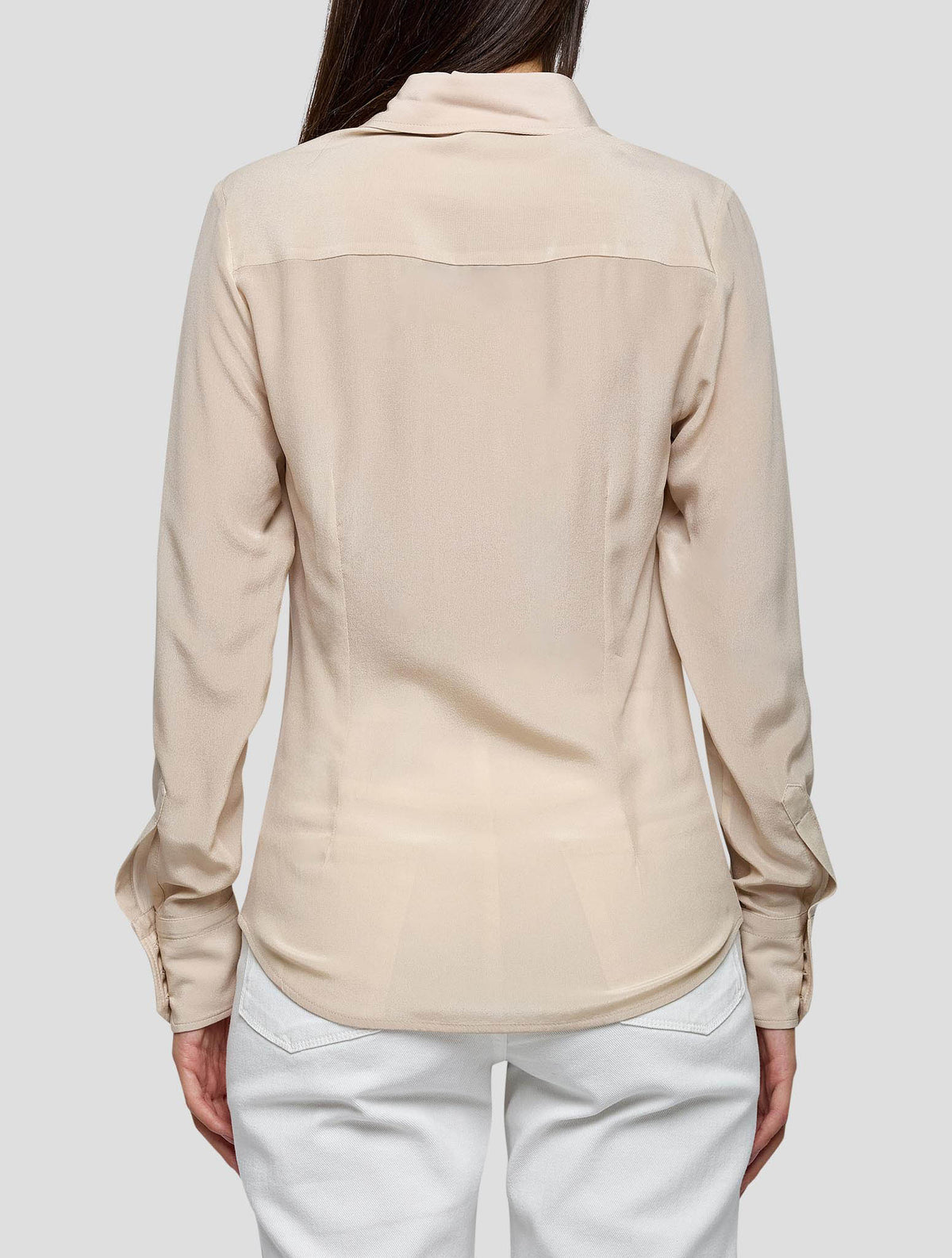 Kiton Beige Silk Shirt Women