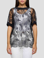 Kiton Black Viscose Pa Shirt Women