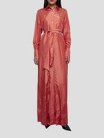 Kiton Orange Silk Dress Women