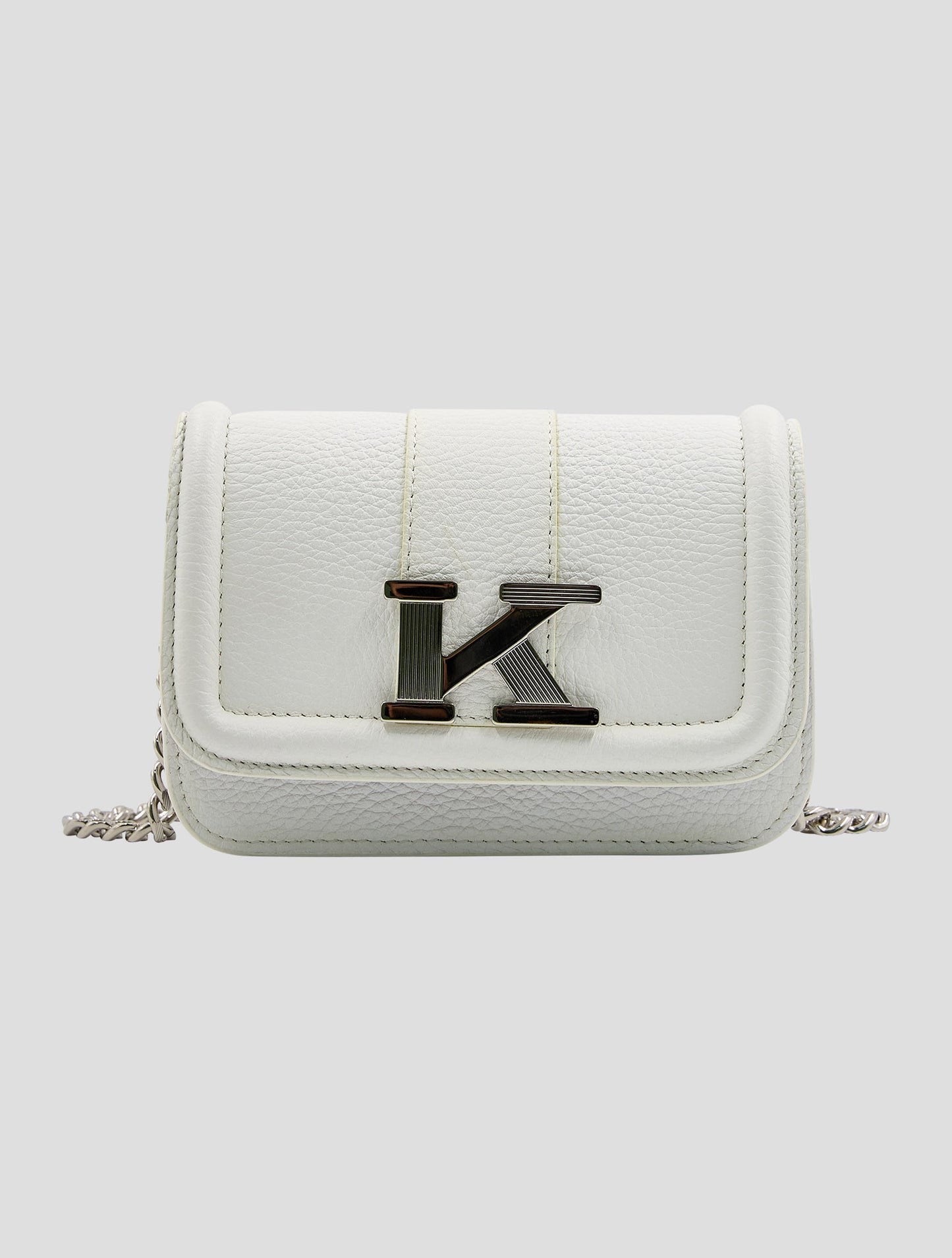 Kiton White Leather Mini Bag Women