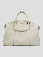 Kiton White Leather Deer Bag Women