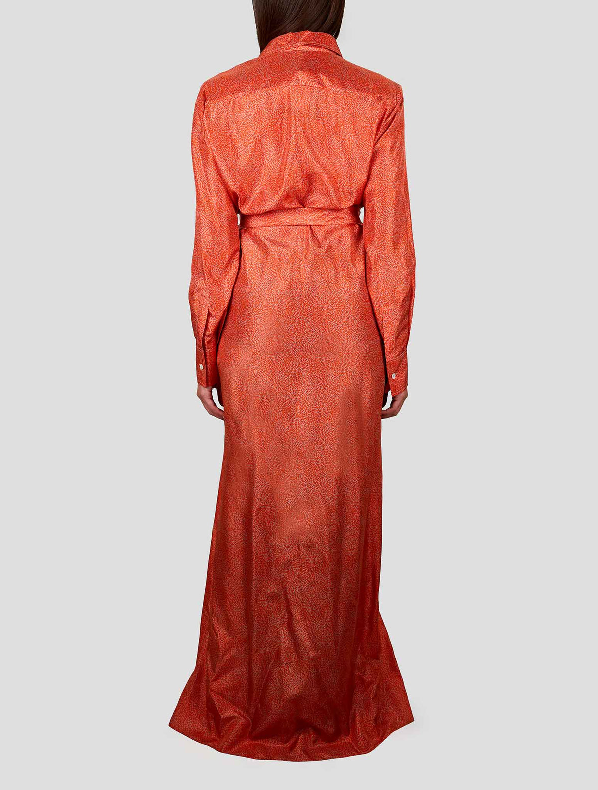 Kiton Orange Silk Dress Women