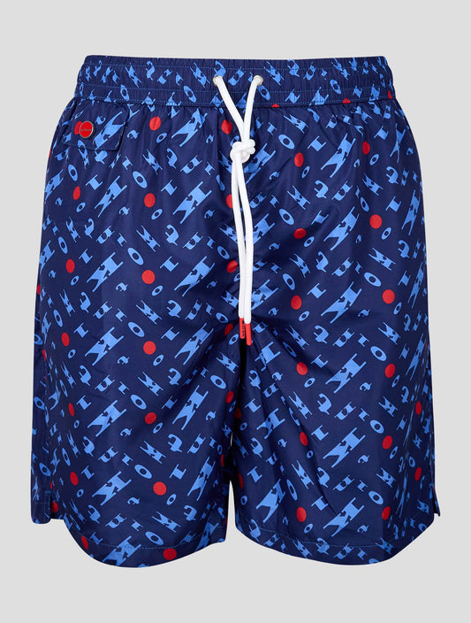 Kiton Blue Pl Swim Trunks