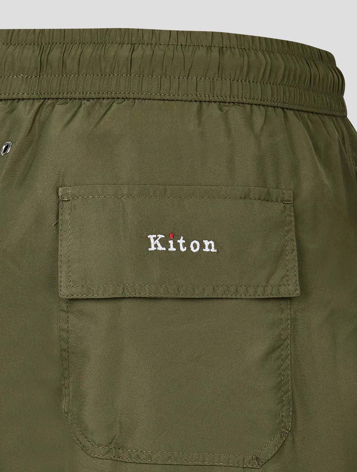 Kiton Green Pl Swim Trunks