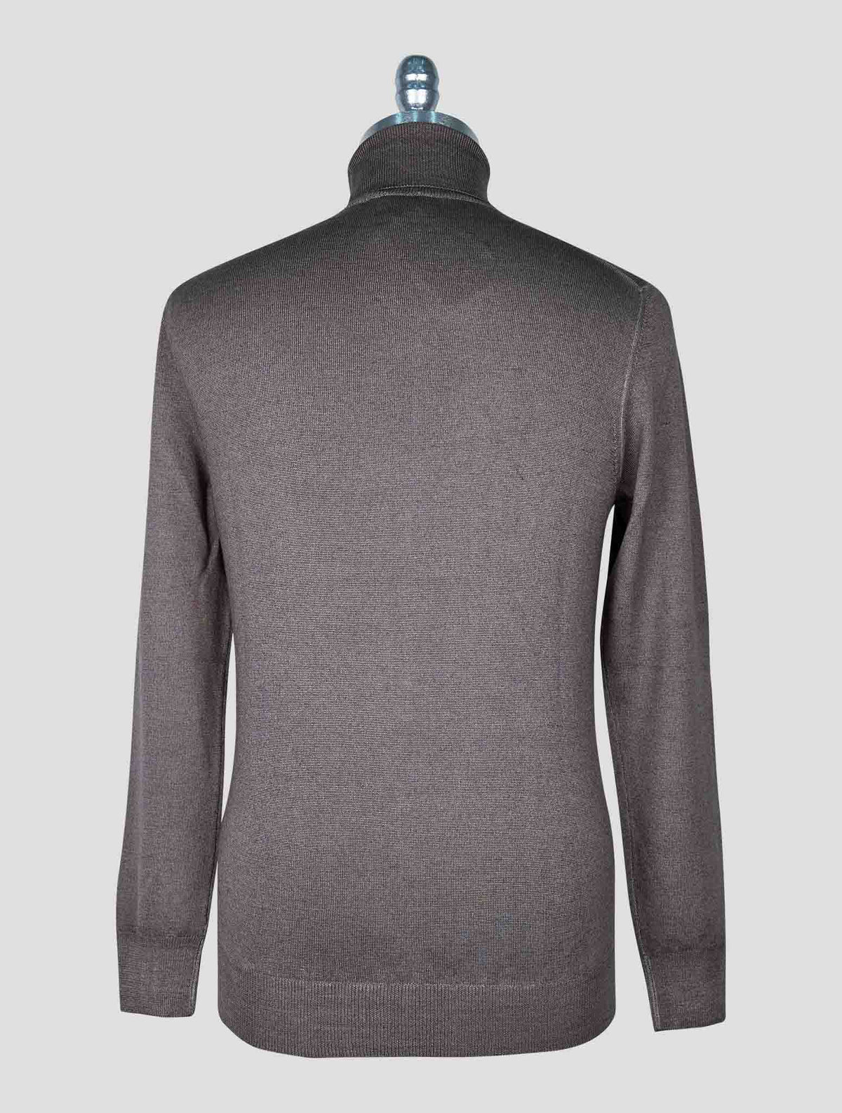 Kiton Brown Wool Sweater Turtleneck