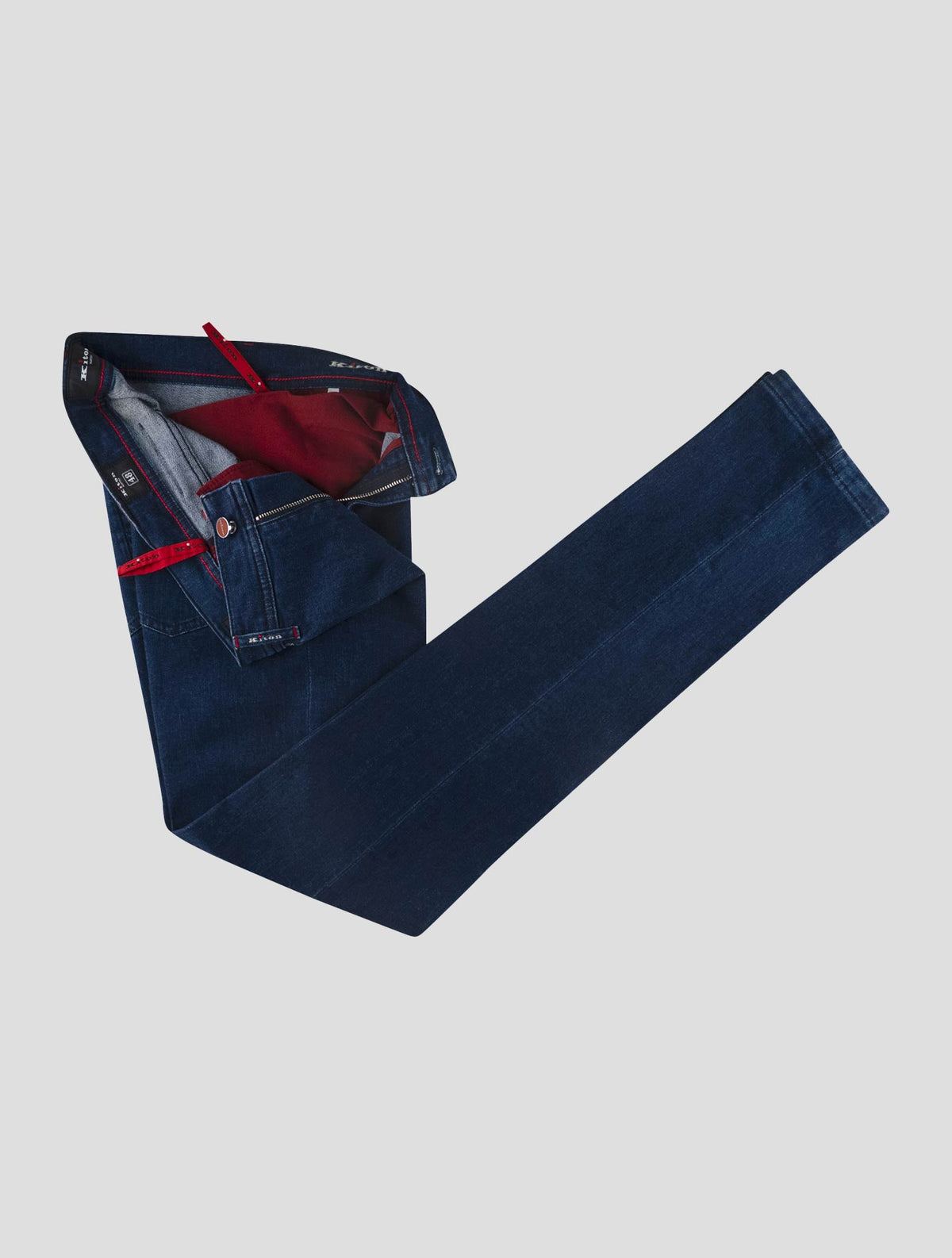 Kiton Blue Cotton Ea Jeans