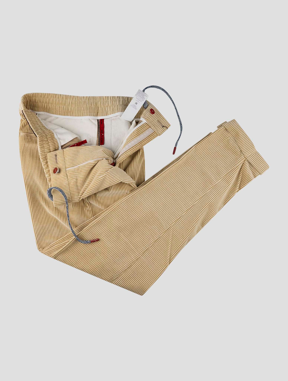 Kiton Beige Cotton Velvet Pants