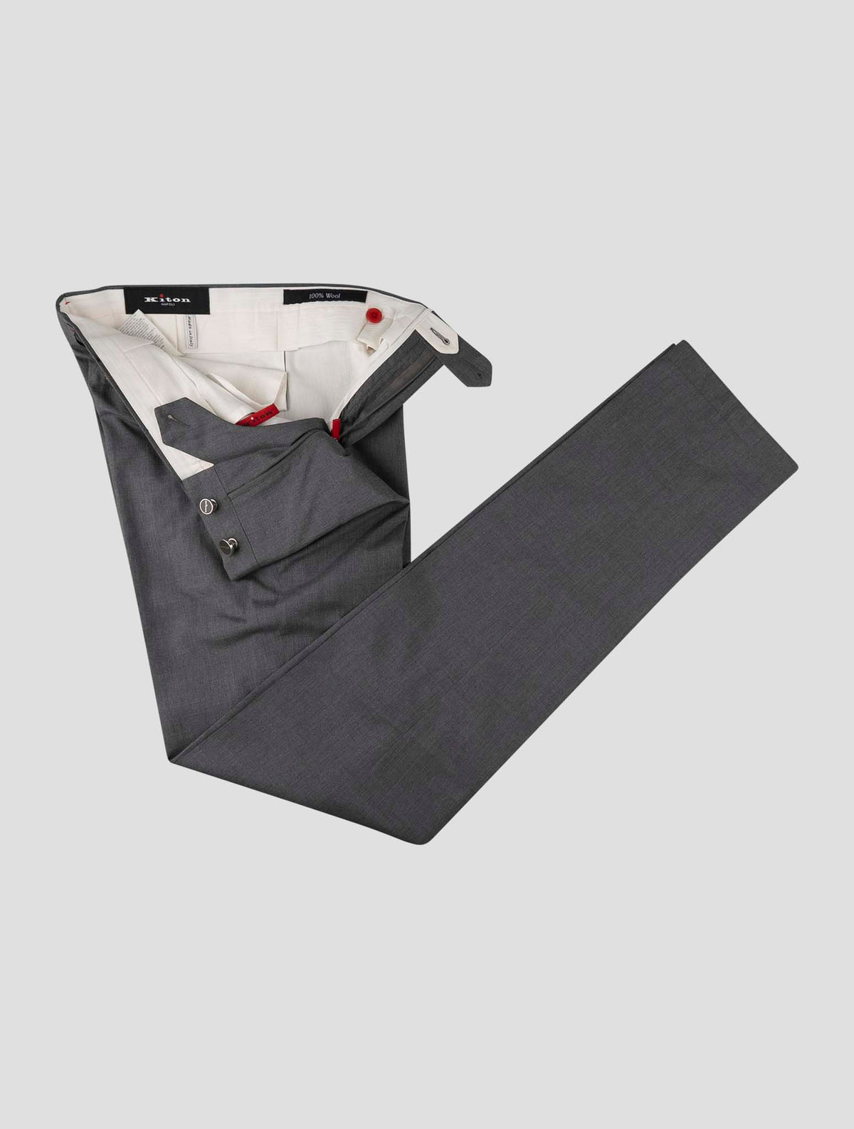 Kiton Gray Wool Pants