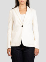 Kiton White Cashmere Blazer