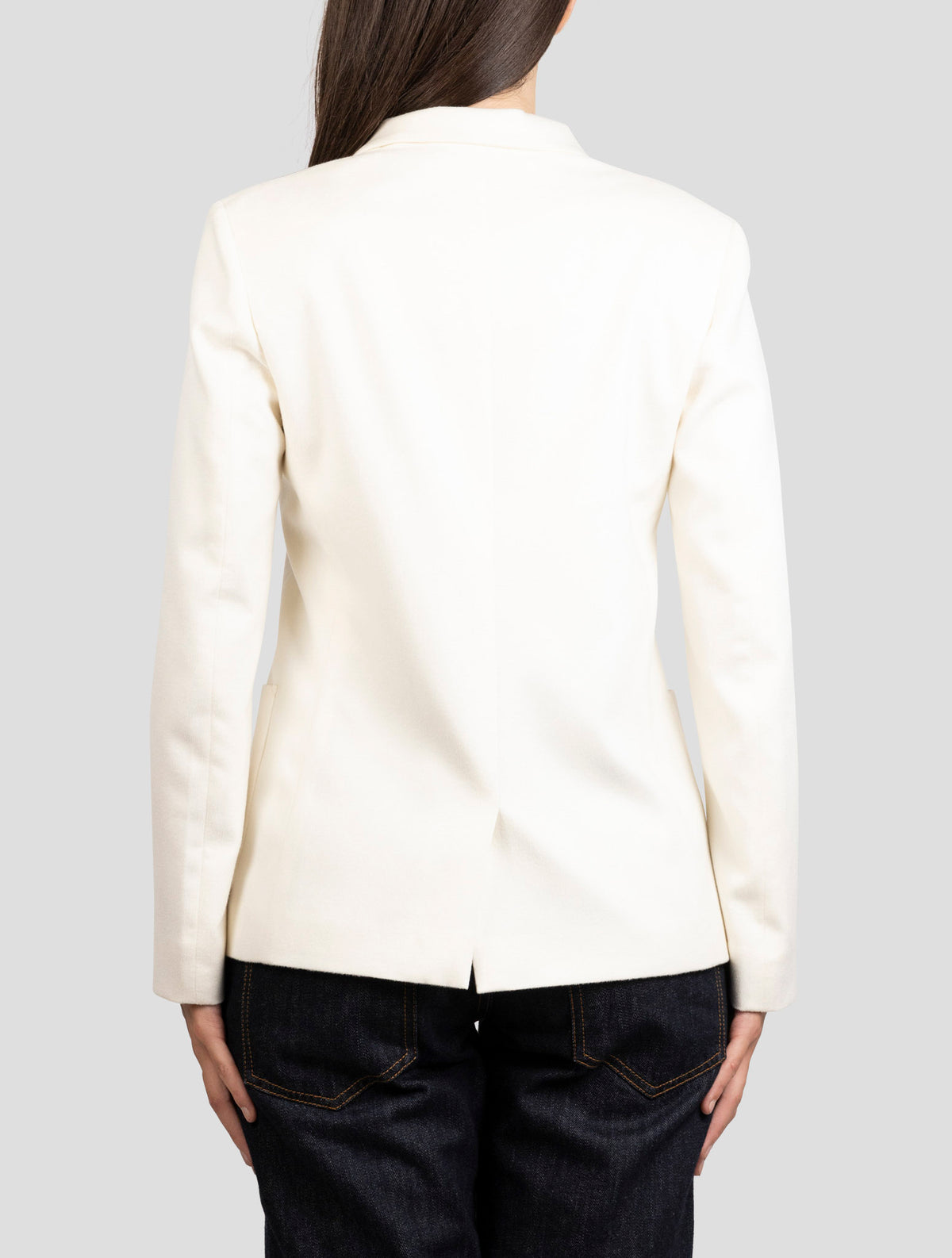 Kiton White Cashmere Blazer